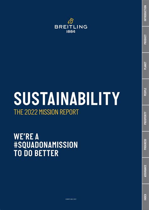 breitling sustainability report 2022|Breitling releases its third annual sustainability mission report and .